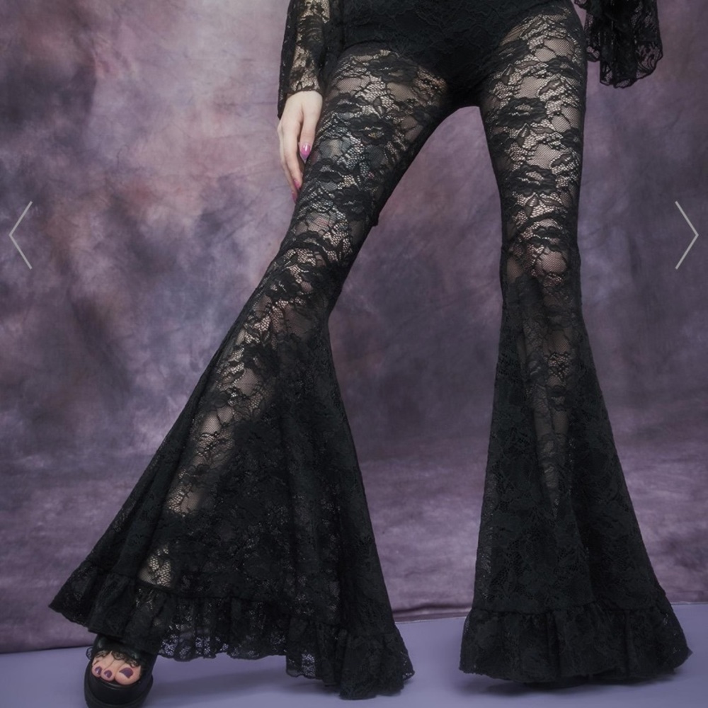Black Lace Bells from Dolls Kill NWOT Size L